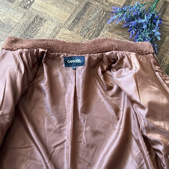 GEORGE Brown Teddy Jacket - Picture 3 of 6